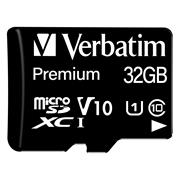 Verbatim Premium 32 GB Micro SD SDHC Speicherkarte + Adapter Class 10 Card Karte