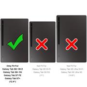 Klapphülle für Samsung Galaxy Tab S8 Plus Hülle Tablet Tasche Flip Cover Case Schutzhülle