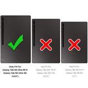 Klapphülle für Samsung Galaxy Tab S8 Ultra Hülle Tablet Tasche Flip Cover Case Schutzhülle