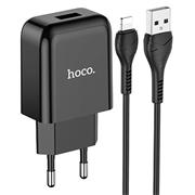 Hoco N2 USB Ladegerät + Lightning Lade Kabel Single Netzteil mit 2.0A Reise Ladestecker