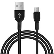 Hoco USB Kabel X20 - 2m Micro USB Ladekabel verstärkte Kabelführung Datenkabel