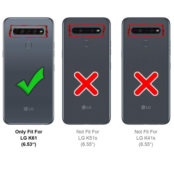 Leder Flip Case Für LG K61 – Klapphülle Mit Kartenfächern & Standfunktion