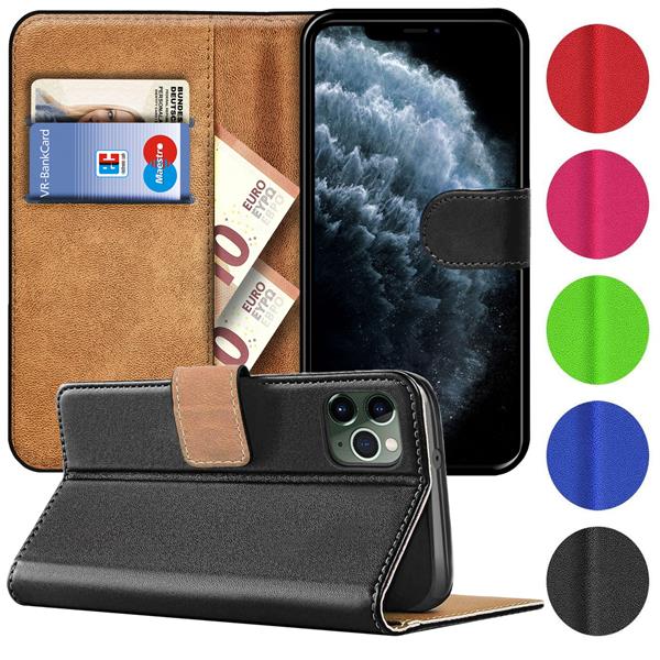 Handyhlle fr iPhone 11 Pro Max Hlle Premium PU Leder Flip Schutzhlle  Etui | eBay.de