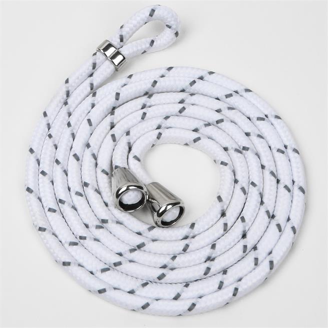 Handykette für Huawei Mate 20 Pro Case zum umhängen Schutzhülle Kordel Handy Hülle, Halsband Weiss-Silber
