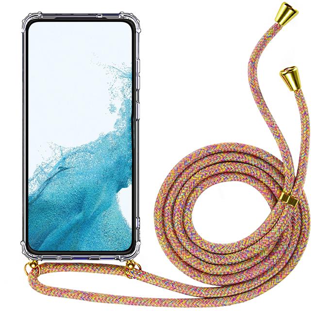 Handykette für iPhone XR Case zum umhängen Schutzhülle Kordel Handy Hülle, Halsband Rainbow