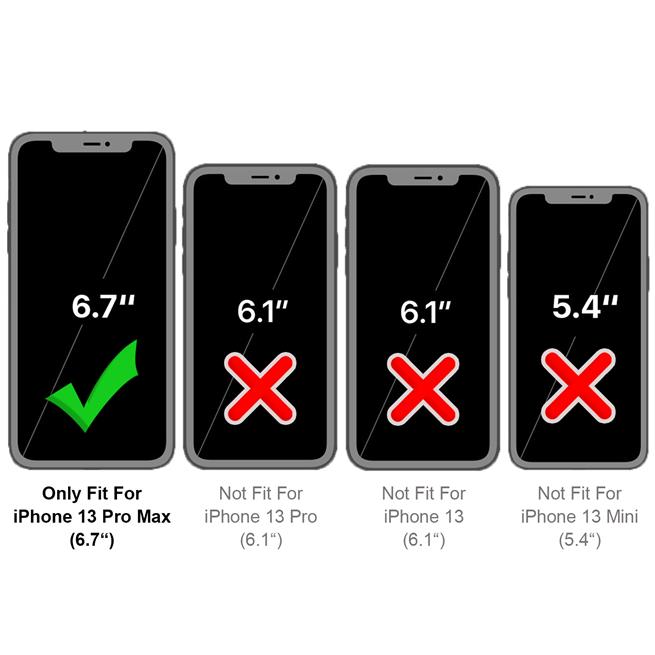 Basic Handyhülle für Apple iPhone 13 Pro Max Hülle Book Case klappbare Schutzhülle