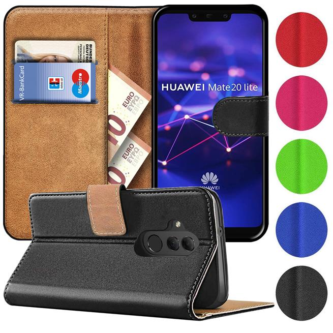 Basic Handyhülle für Huawei Mate 20 Lite Hülle Book Case klappbare Schutzhülle Basic Handyhülle für Huawei Mate 20 Lite Hülle Book Case klappbare Schutzhülle