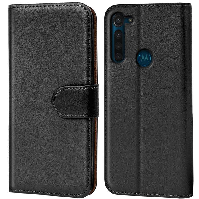 Basic Bookcase Hülle für Motorola Moto G8 Case klappbare Schutzhülle Basic Bookcase Hülle für Motorola Moto G8 Case klappbare Schutzhülle