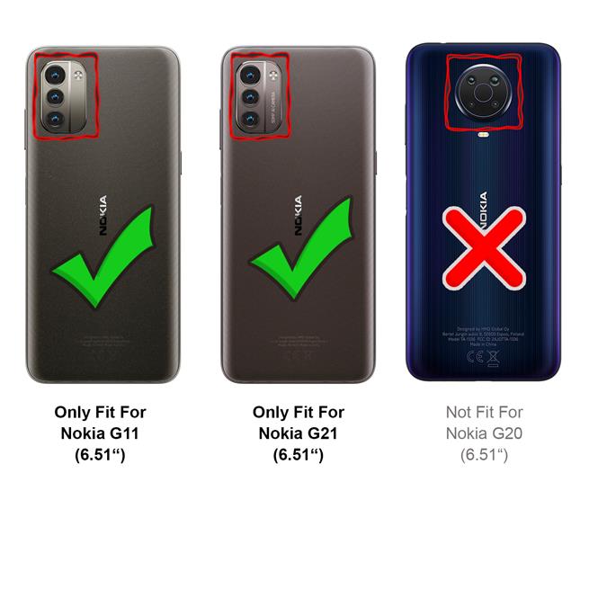 Basic Handyhülle für Nokia G11 / G21 Hülle Book Case klappbare Schutzhülle