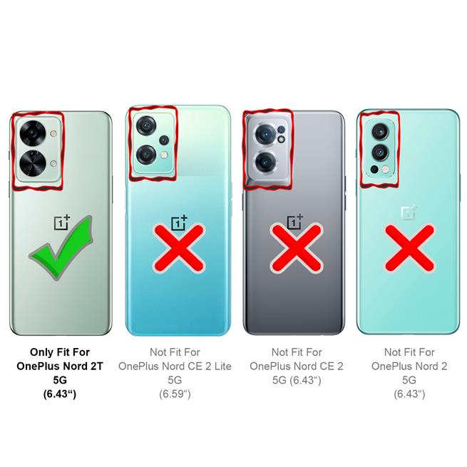Basic Handyhülle für OnePlus Nord 2T 5G Hülle Book Case klappbare Schutzhülle