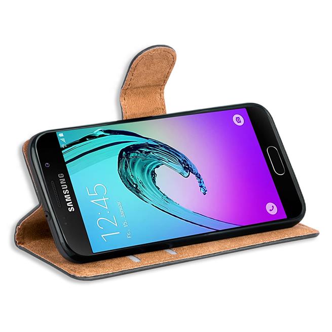 Basic Bookcase Hülle für Samsung Galaxy A5 2016 Case klappbare Schutzhülle