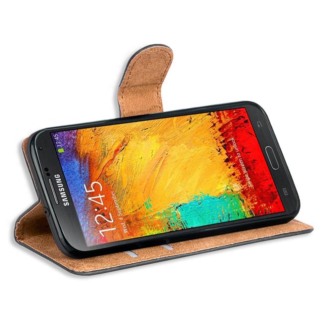 Basic Bookcase Hülle für Samsung Galaxy Note 3 Case klappbare Schutzhülle