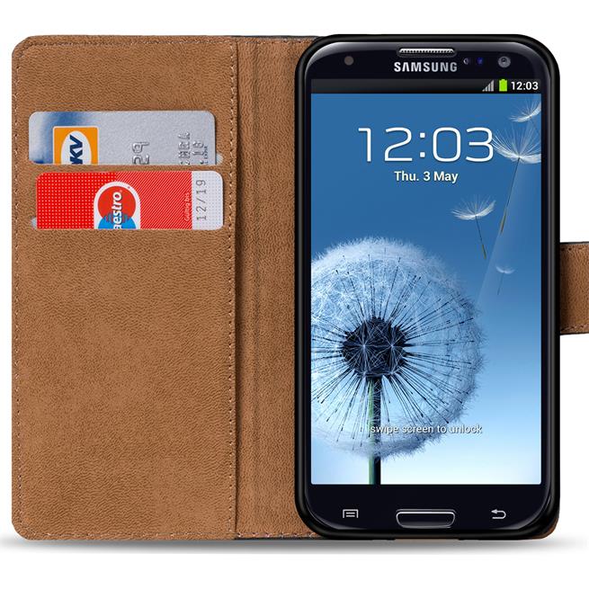 Basic Bookcase Hülle für Samsung Galaxy S3 / S3 Neo Schutzhülle