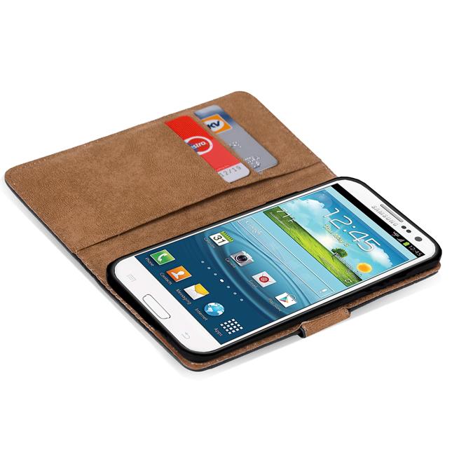 Basic Bookcase Hülle für Samsung Galaxy S3 Mini aufstellbares Etui
