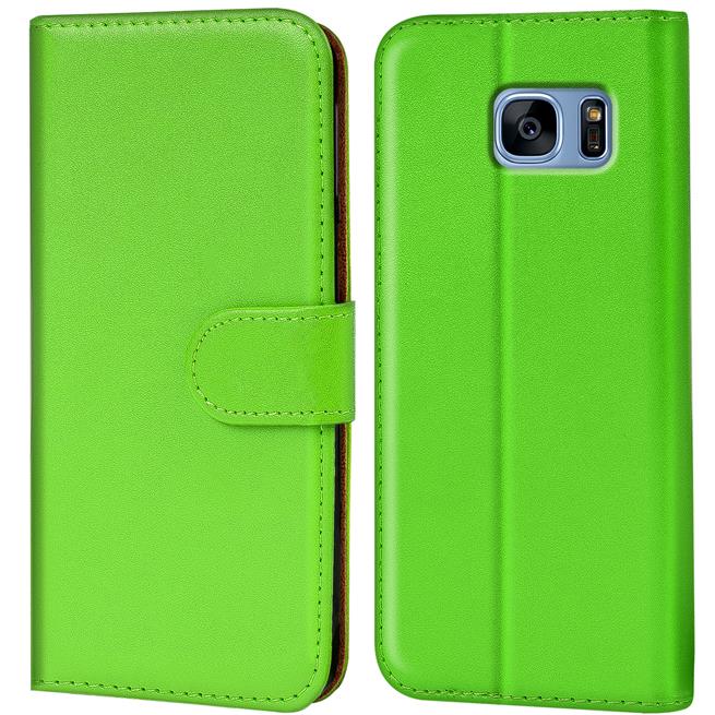 Basic Bookcase Hülle für Samsung Galaxy S7 Case klappbare Schutzhülle