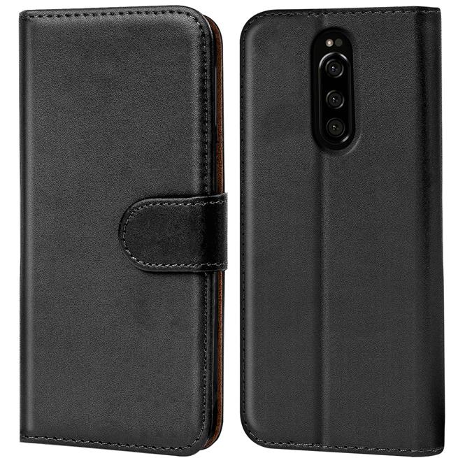 Basic Bookcase Hülle für Sony Xperia 1 Case klappbare Schutzhülle Basic Bookcase Hülle für Sony Xperia 1 Case klappbare Schutzhülle