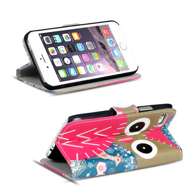Motiv Klapphülle für Apple iPhone 7 Plus / 8 Plus buntes Wallet Case