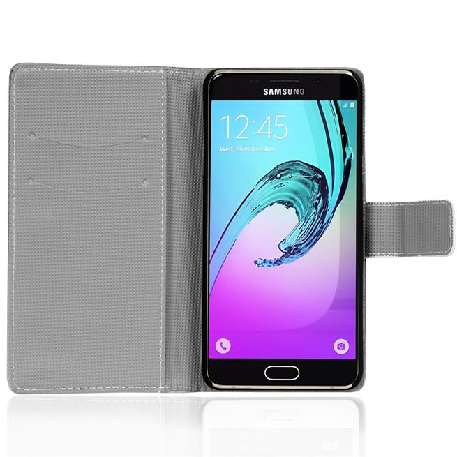 Motiv Klapphülle für Samsung Galaxy A3 2016 buntes Wallet Schutzhülle