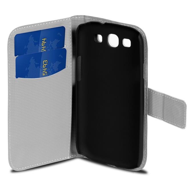 Motiv Klapphülle für Samsung Galaxy S3 / S3 Neo buntes Wallet Case