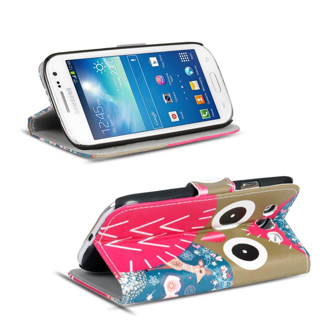 Motiv Klapphülle für Samsung Galaxy S3 / S3 Neo buntes Wallet Case