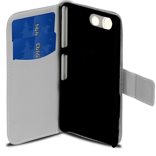 Motiv Klapphülle für Sony Xperia Z3 Compact buntes Wallet Schutzhülle