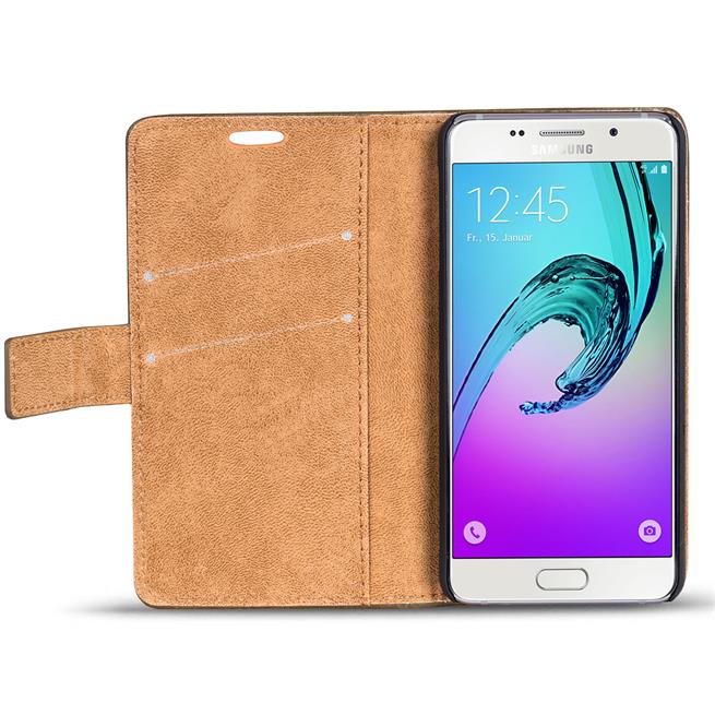 Retro Tasche für Samsung Galaxy A3 2016 Hülle Wallet Case Handyhülle Vintage Slim Cover