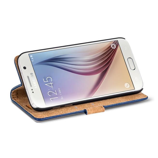 Retro Tasche für Samsung Galaxy S6 Hülle Wallet Case Handyhülle Vintage Slim Cover