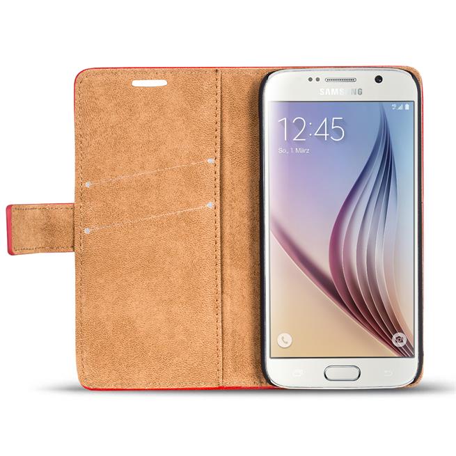 Retro Tasche für Samsung Galaxy S6 Hülle Wallet Case Handyhülle Vintage Slim Cover