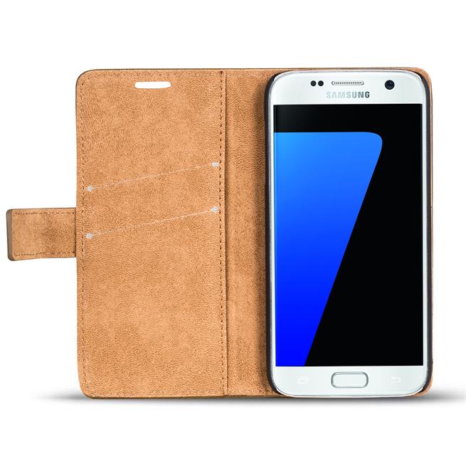 Retro Tasche für Samsung Galaxy S7 Hülle Wallet Case Handyhülle Vintage Slim Cover
