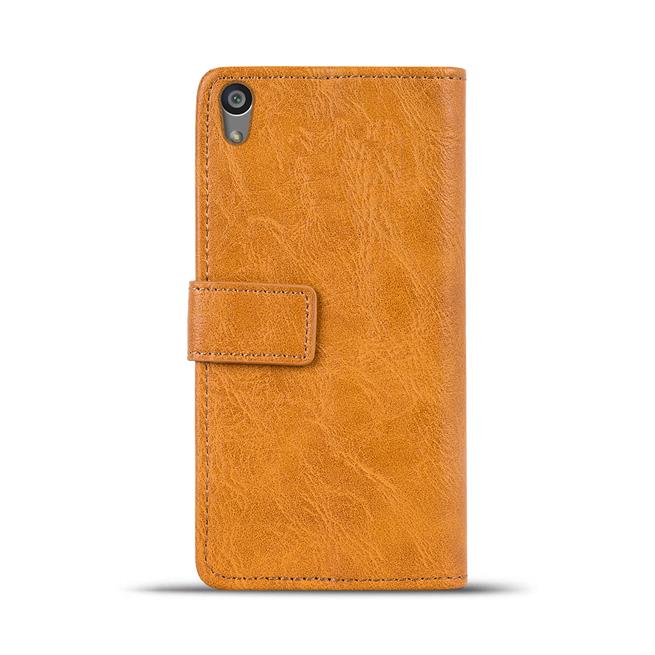 Retro Tasche für Sony Xperia Z1 Hülle Wallet Case Handyhülle Vintage Slim Cover