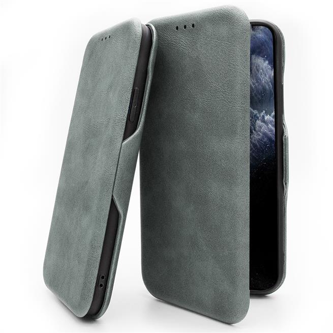Shell Flip Case für Apple iPhone 13 Mini Hülle Handy Tasche mit Kartenfach Premium Schutzhülle