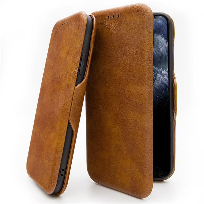 Shell Flip Case für Apple iPhone 13 Pro Max Hülle Handy Tasche mit Kartenfach Premium Schutzhülle