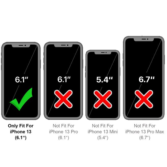 Shell Flip Case für Apple iPhone 13 Hülle Handy Tasche mit Kartenfach Premium Schutzhülle