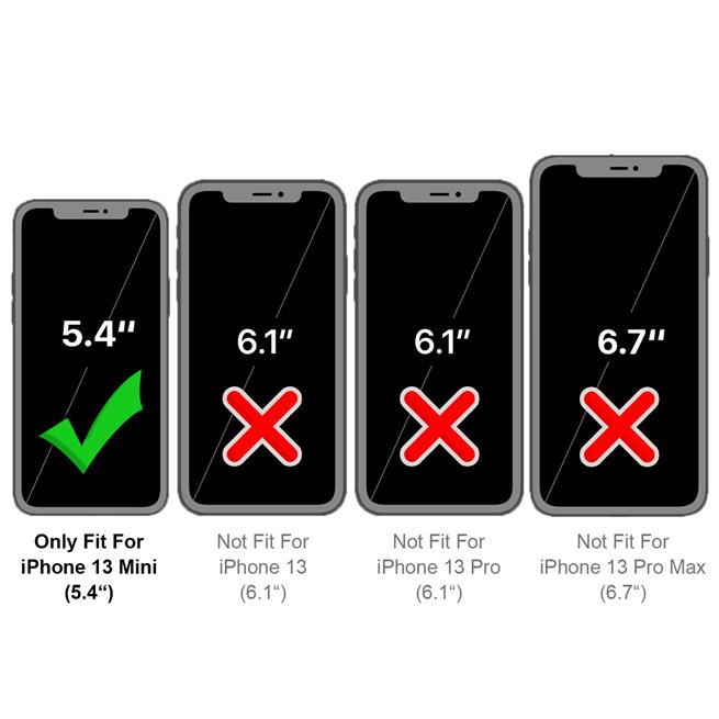 Klapp Hülle Apple iPhone 13 Mini Handyhülle Tasche Flip Case Schutz Hülle Book Cover