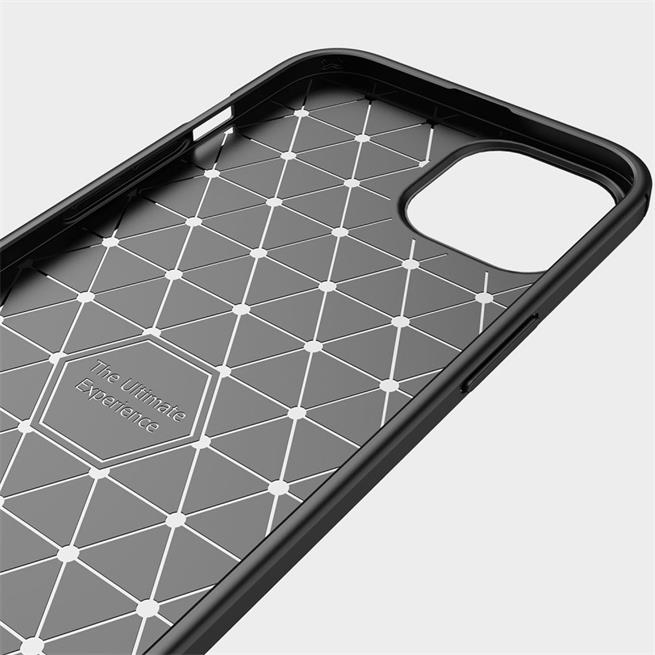 TPU Hülle für Apple iPhone 13 Handy Schutzhülle Carbon Optik Schutz Case