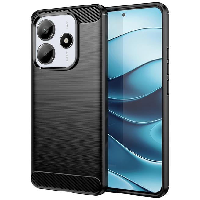 TPU Hülle für Xiaomi Redmi Note 14 5G Handy Schutzhülle Carbon Optik Schutz Case