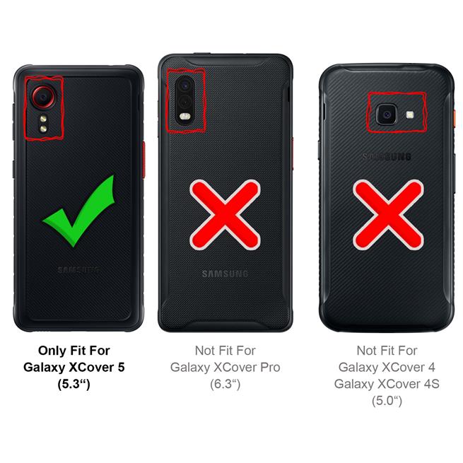 Silikon Hülle für Samsung Galaxy XCover 5 Schutzhülle Matt Schwarz Backcover Handy Case