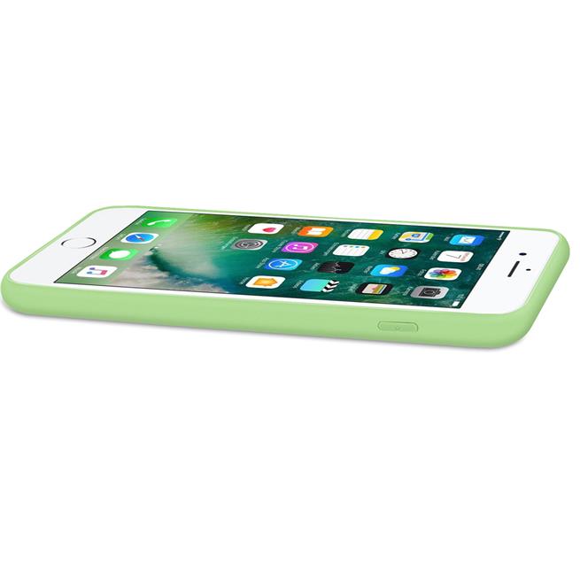 Handy Hülle für Apple iPhone 7 Plus / 8 Plus Soft Case mit innenliegendem Stoffbezug