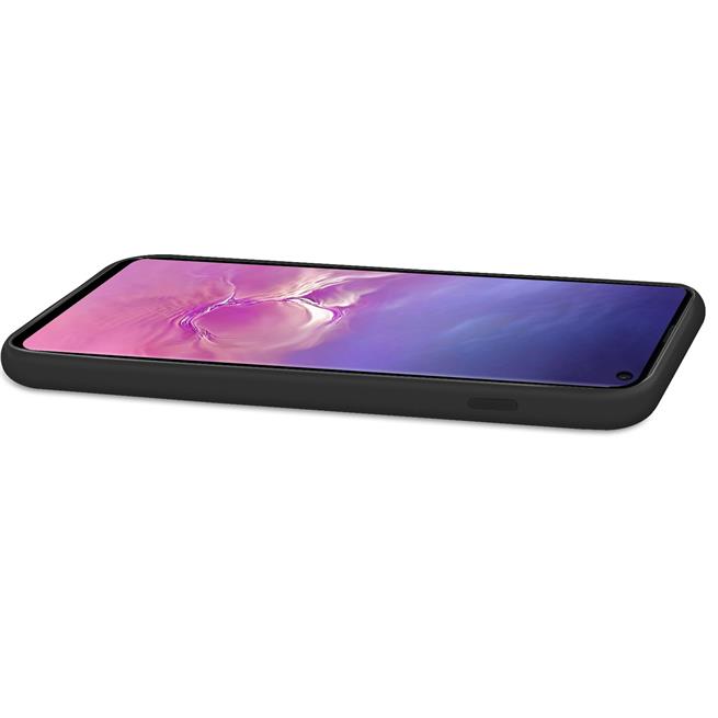 Handy Hülle für Samsung Galaxy S10 Soft Case mit innenliegendem Stoffbezug