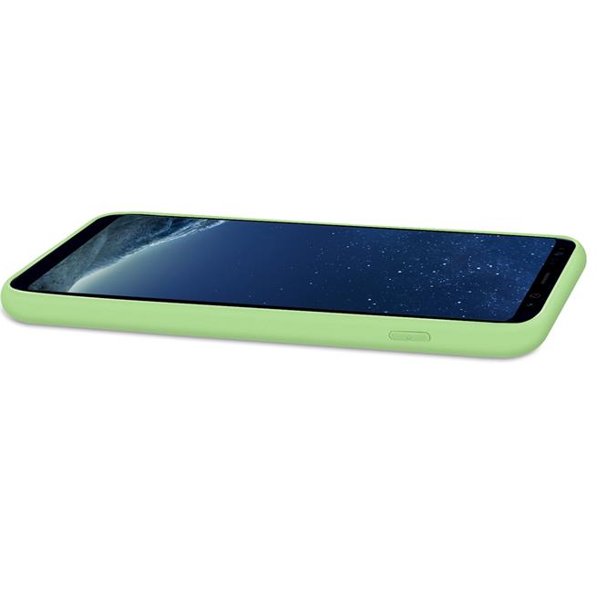 Handy Hülle für Samsung Galaxy S8+ Soft Case mit innenliegendem Stoffbezug