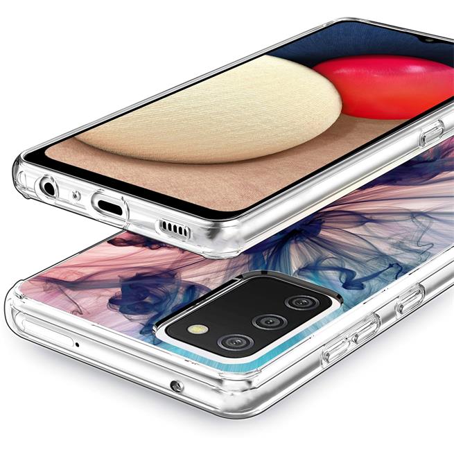 Motiv TPU Cover für Samsung Galaxy A02s Hülle Silikon Case mit Muster Handy Schutzhülle