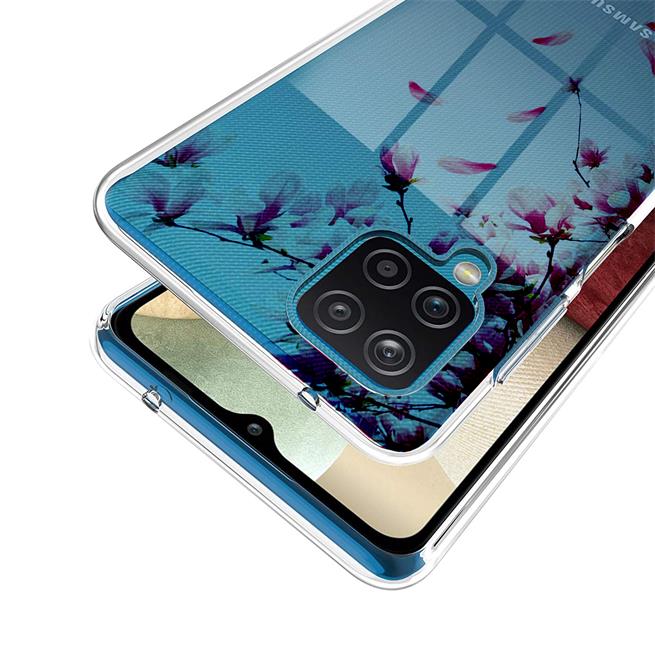 Motiv TPU Cover für Samsung Galaxy A12 / M12 Hülle Silikon Case mit Muster Handy Schutzhülle