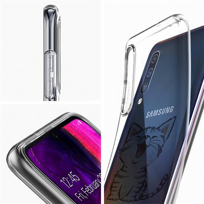 Motiv TPU Cover für Samsung Galaxy A20e Hülle Silikon Case mit Muster Handy Schutzhülle