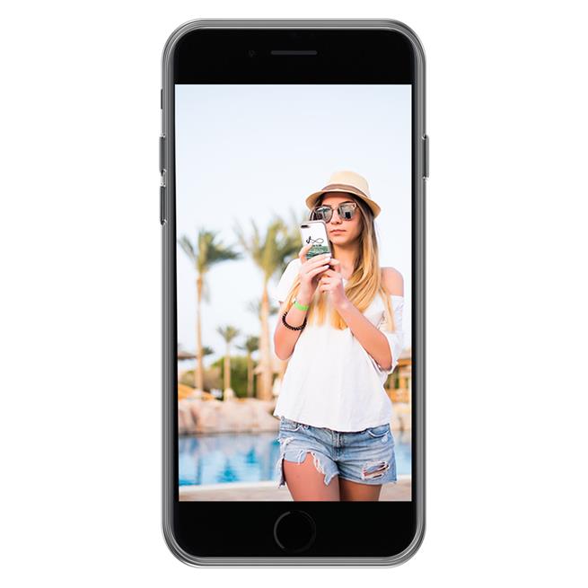 Motiv Hülle für Apple iPhone 7 / 8 buntes Silikon Handy Schutz Case