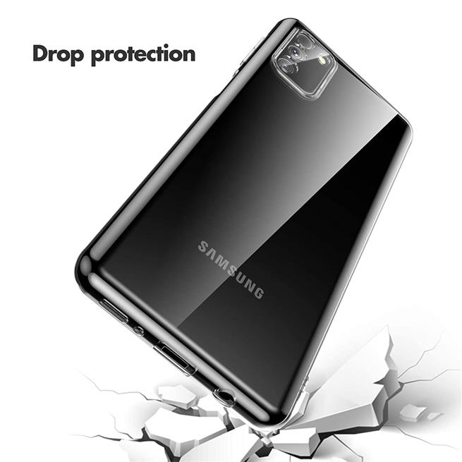 Schutzhülle für Samsung Galaxy A03s Hülle Transparent Slim Cover Clear Case