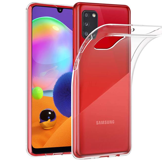 Schutzhülle für Samsung Galaxy A31 Hülle Transparent Slim Cover Clear Case Schutzhülle für Samsung Galaxy A31 Hülle Transparent Slim Cover Clear Case