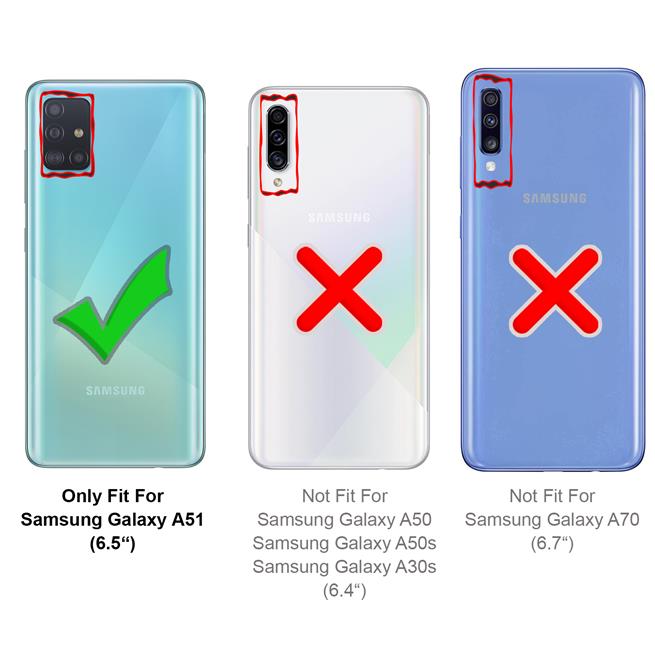 Schutzhülle für Samsung Galaxy A51 Hülle Transparent Slim Cover Clear Case