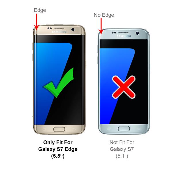 Schutzhülle für Samsung Galaxy S7 Edge Hülle Transparent Slim Cover Clear Case