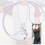 Handykette für iPhone 11 Pro Case zum umhängen Schutzhülle Kordel Handy Hülle, Halsband Weiss-Gold