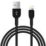 Hoco USB Kabel X20 - 1m Lightning Ladekabel verstärkte Kabelführung Datenkabel in Schwarz